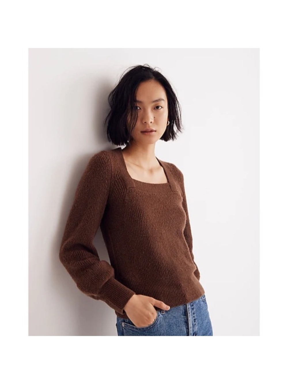 Madewell brown sweater